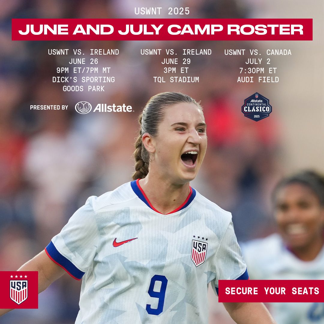 Hayes Names USWNT Roster for Upcoming Matches 